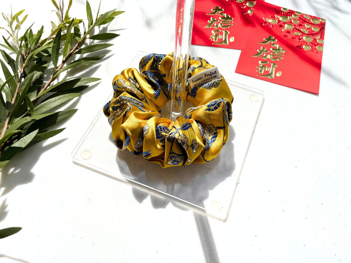 CHEONGSAM CLASSIC SCRUNCHIE - YELLOW