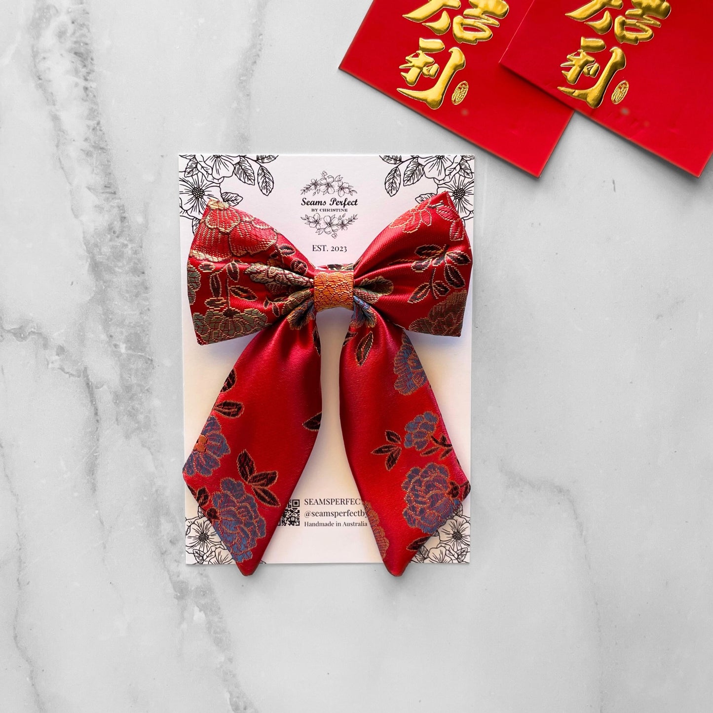 CHEONGSAM RED BOW MINI