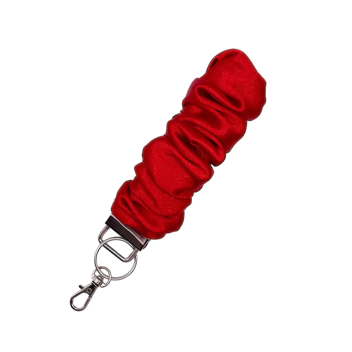 CAROLINA SCRUNCHIE KEYCHAIN