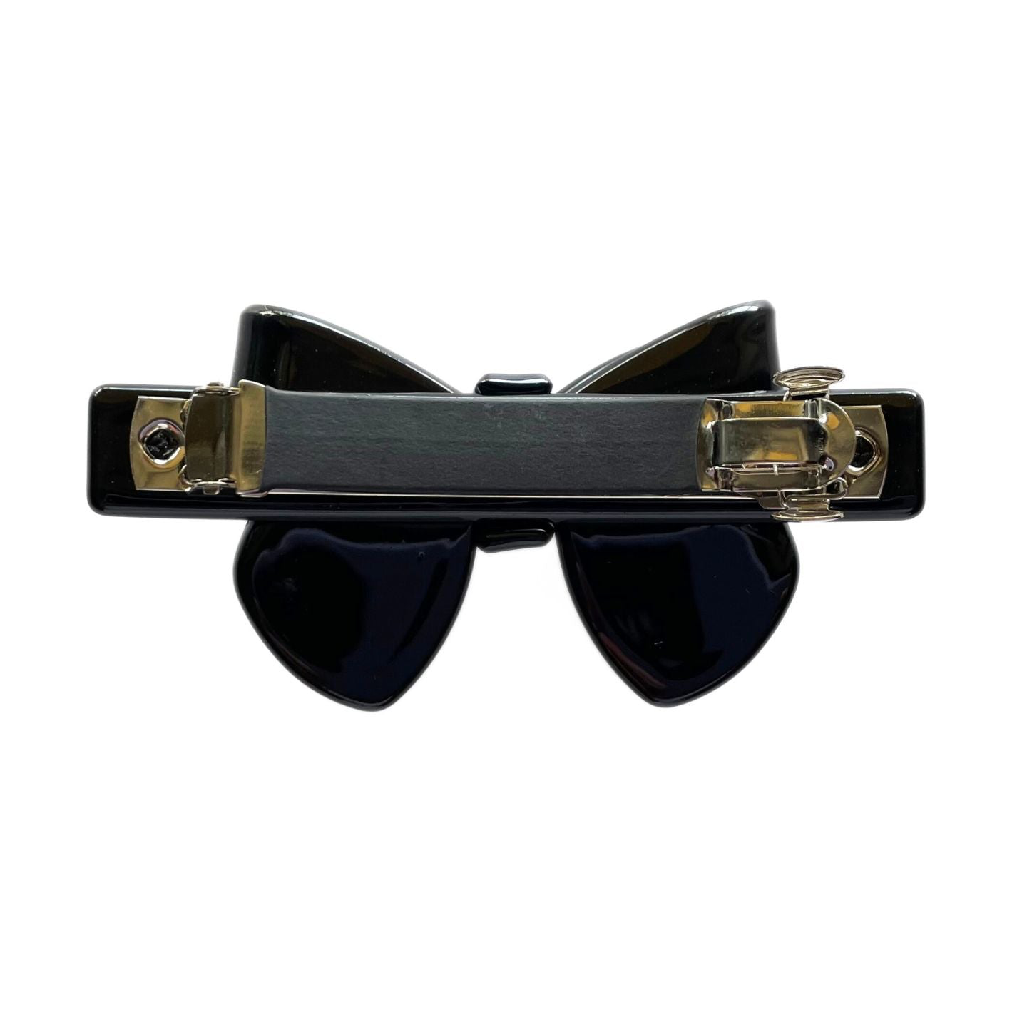CLASSIC HAIR BOW BARRETTE - BLACK