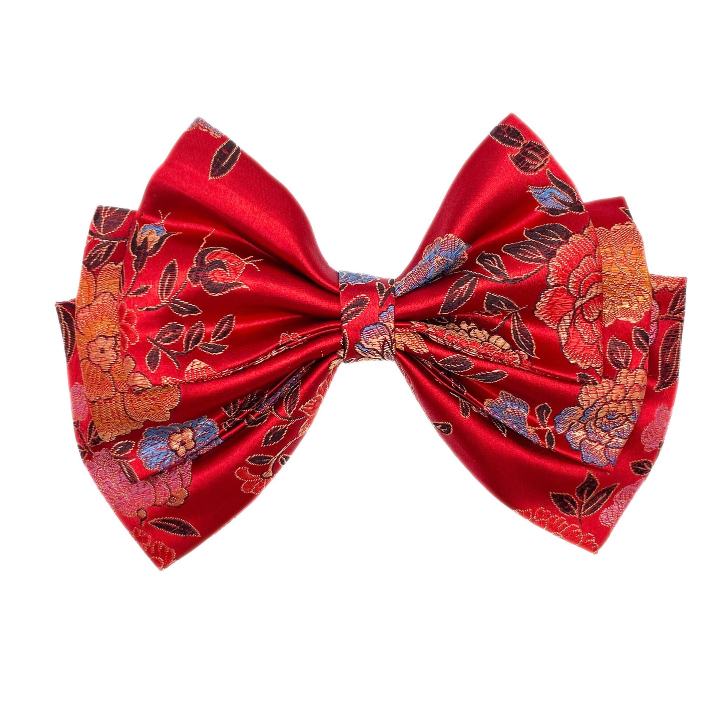 CHEONGSAM RED BOW XL - Triple Layer