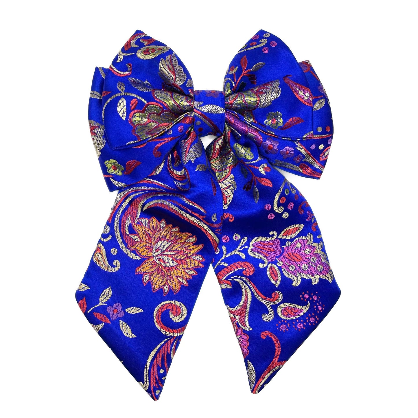 CHEONGSAM BLUE BOW XL - Double Layer with Tail
