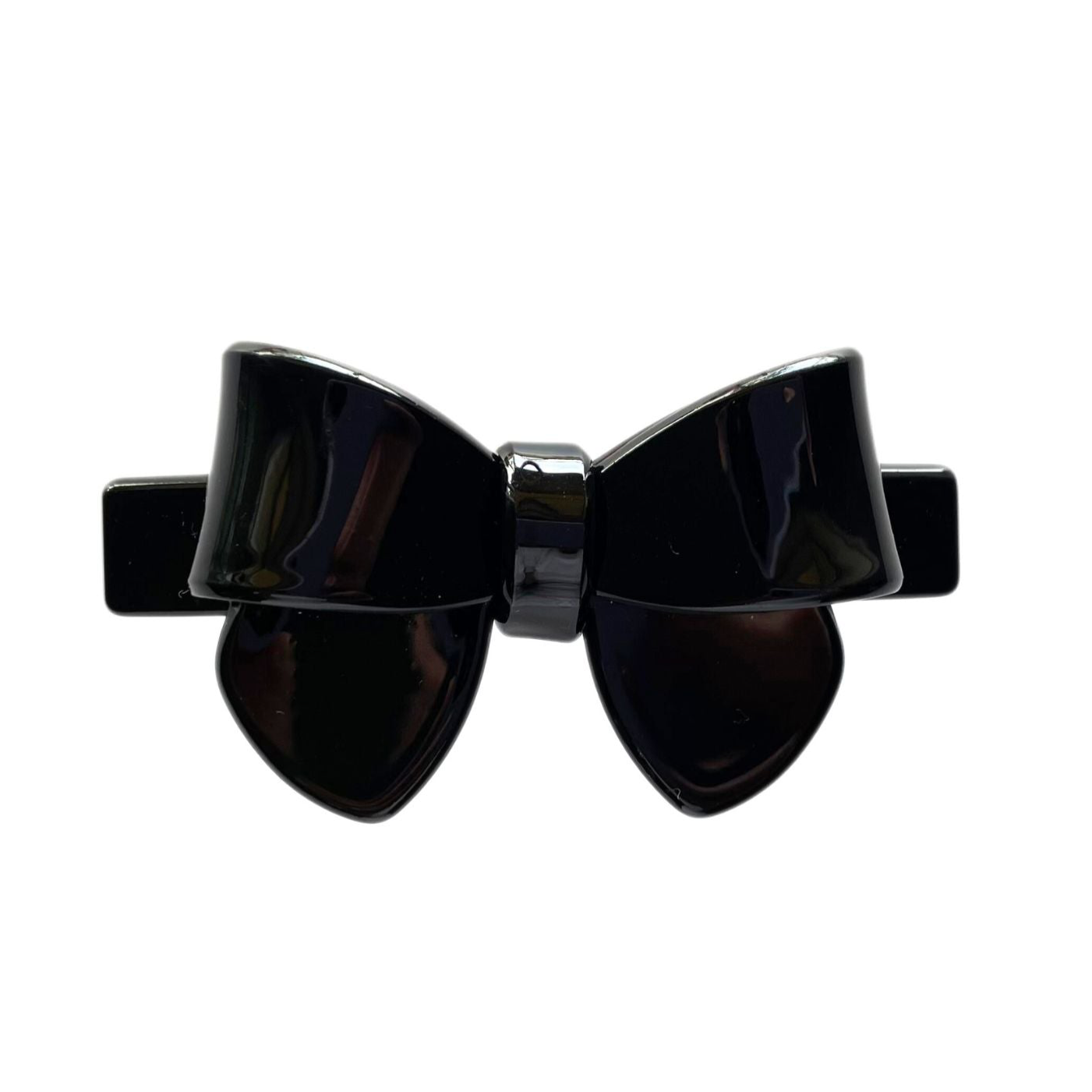 CLASSIC HAIR BOW BARRETTE - BLACK