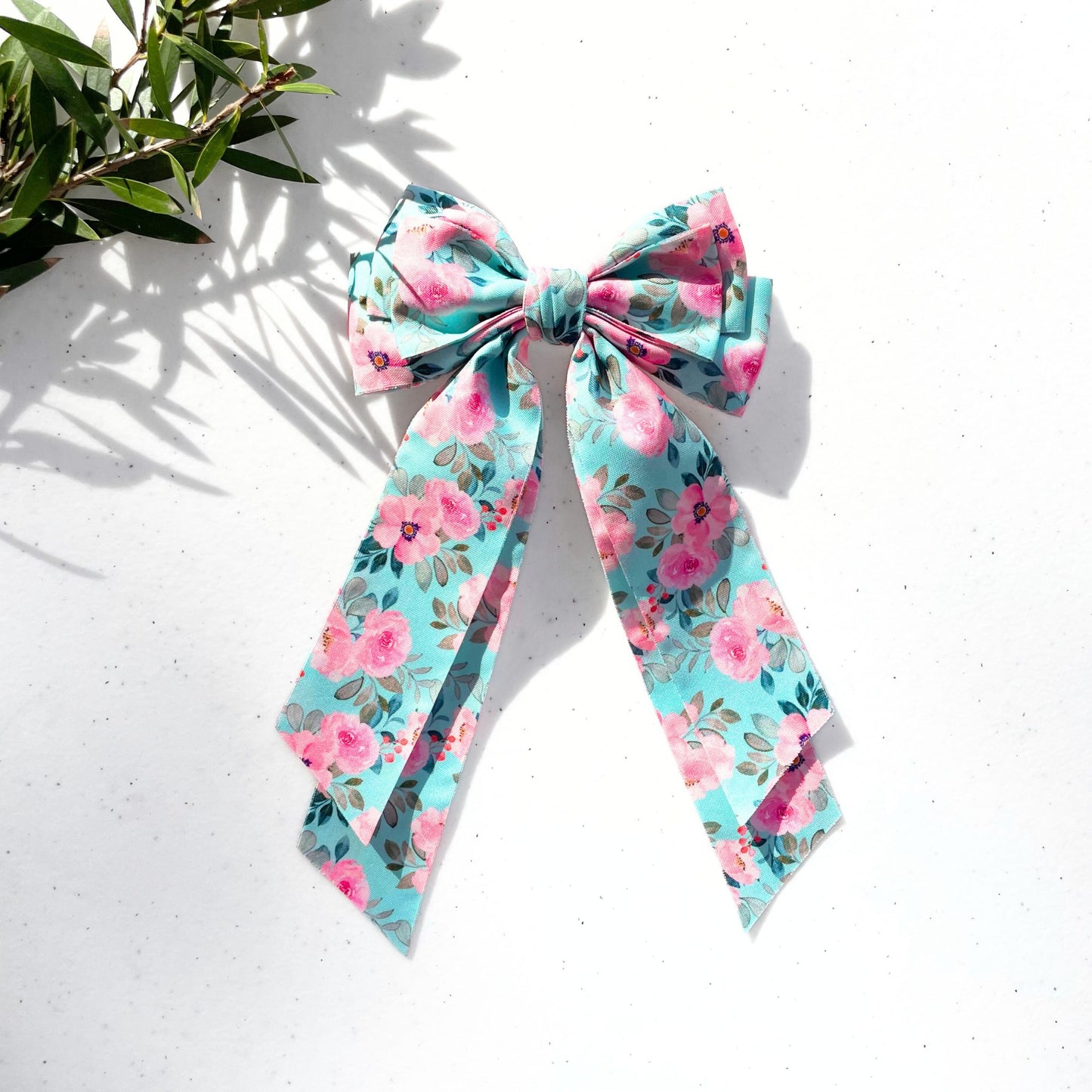 ROSE BOW TEAL - With Tail