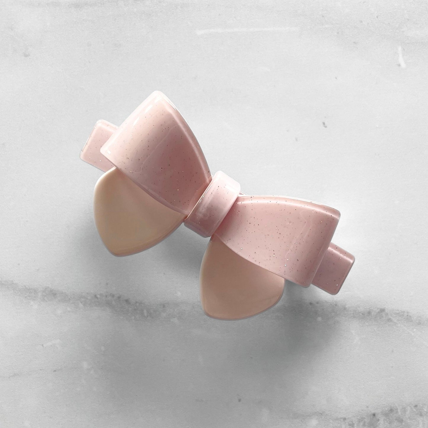 CLASSIC HAIR BOW BARRETTE - PINK