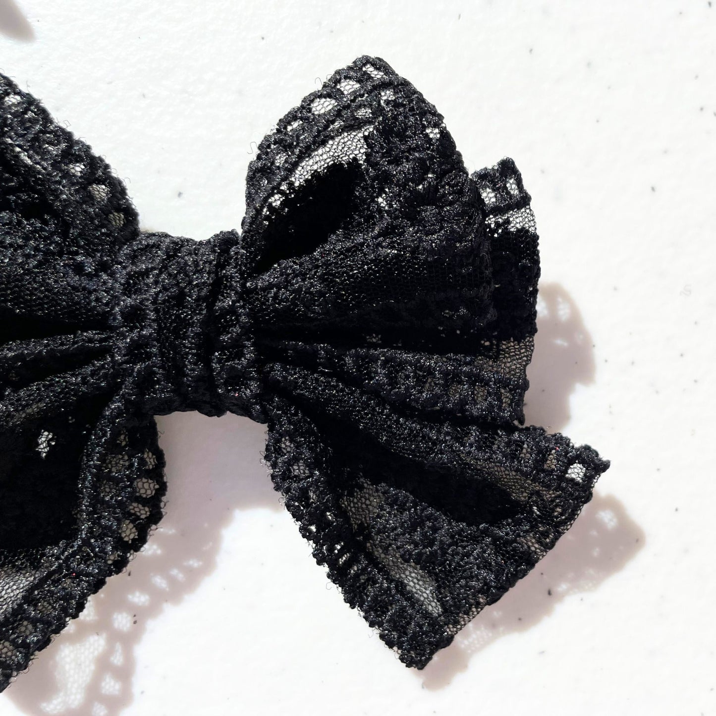 LACE BOW BLACK