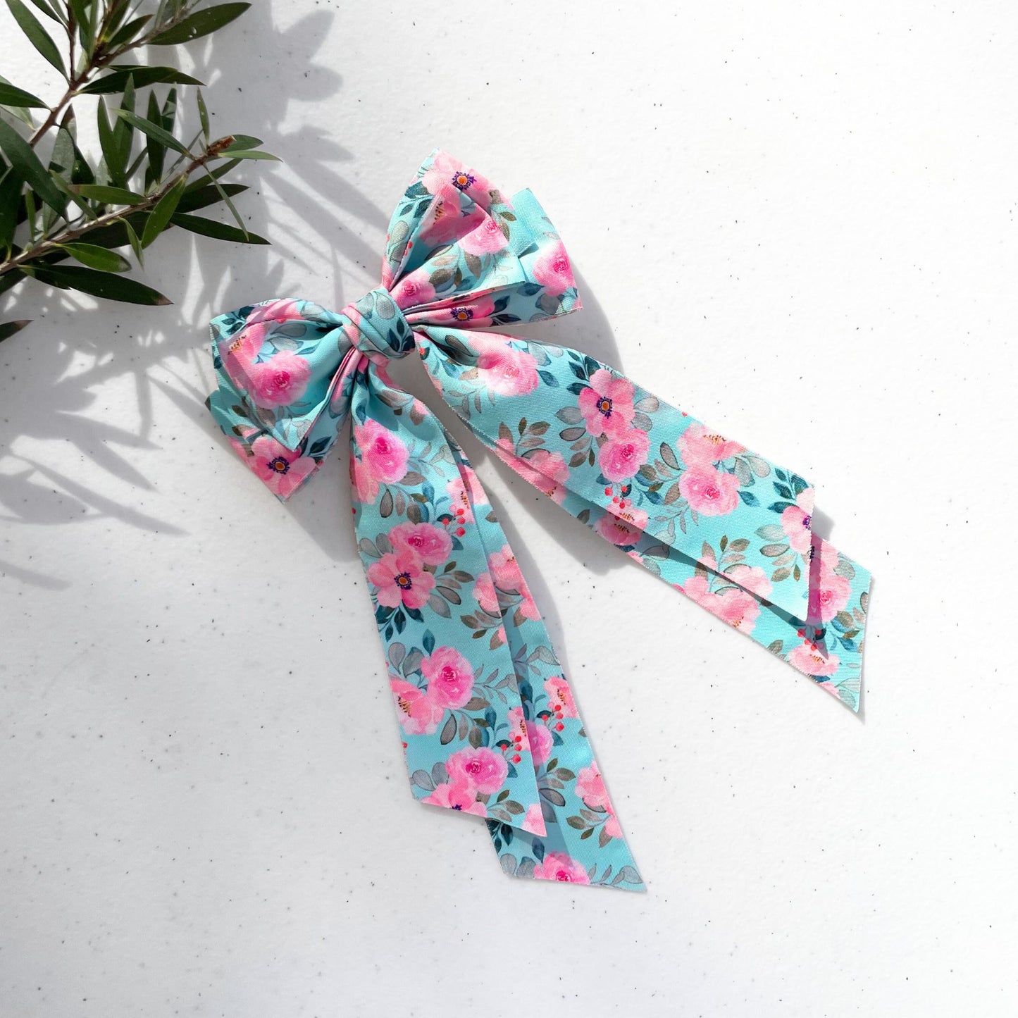 ROSE BOW TEAL - With Tail