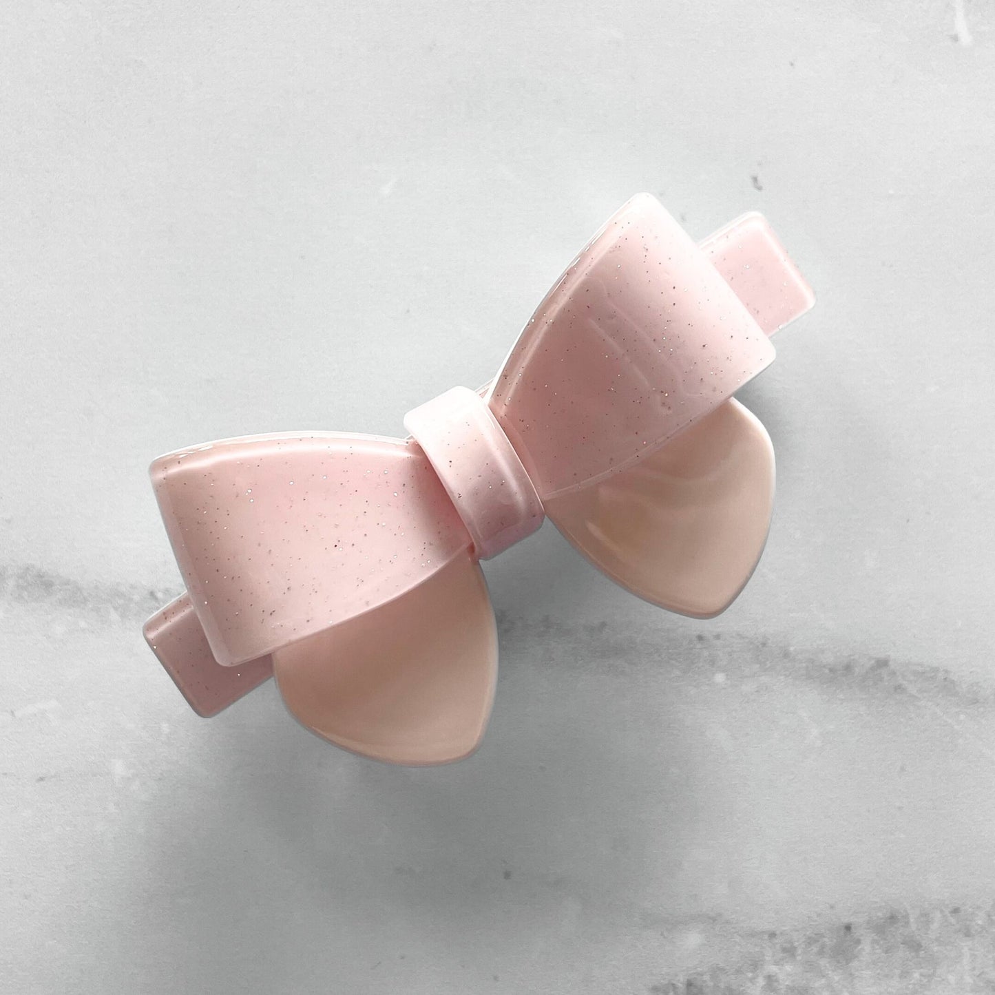 CLASSIC HAIR BOW BARRETTE - PINK