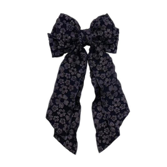 GRACE BOW BLACK - Long Tail