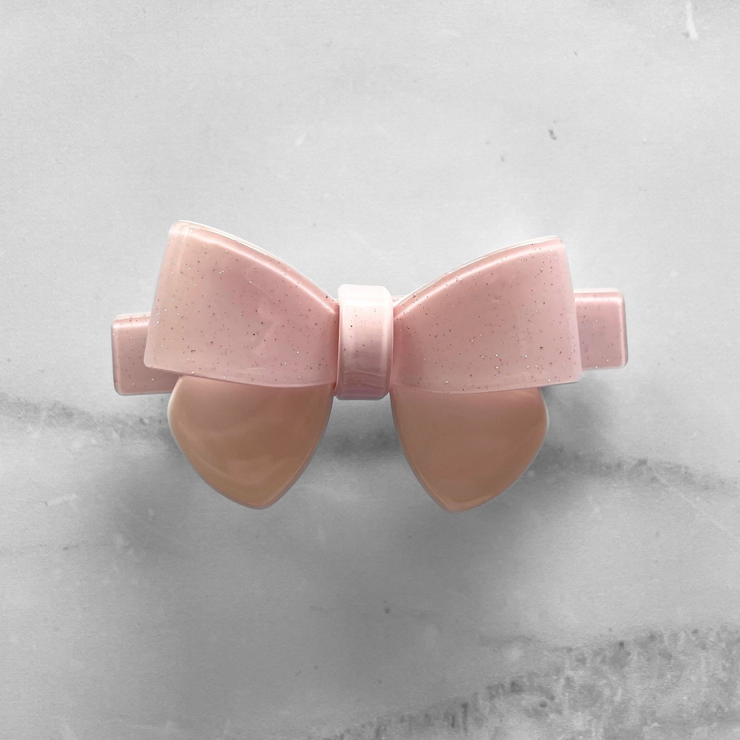 CLASSIC HAIR BOW BARRETTE - PINK