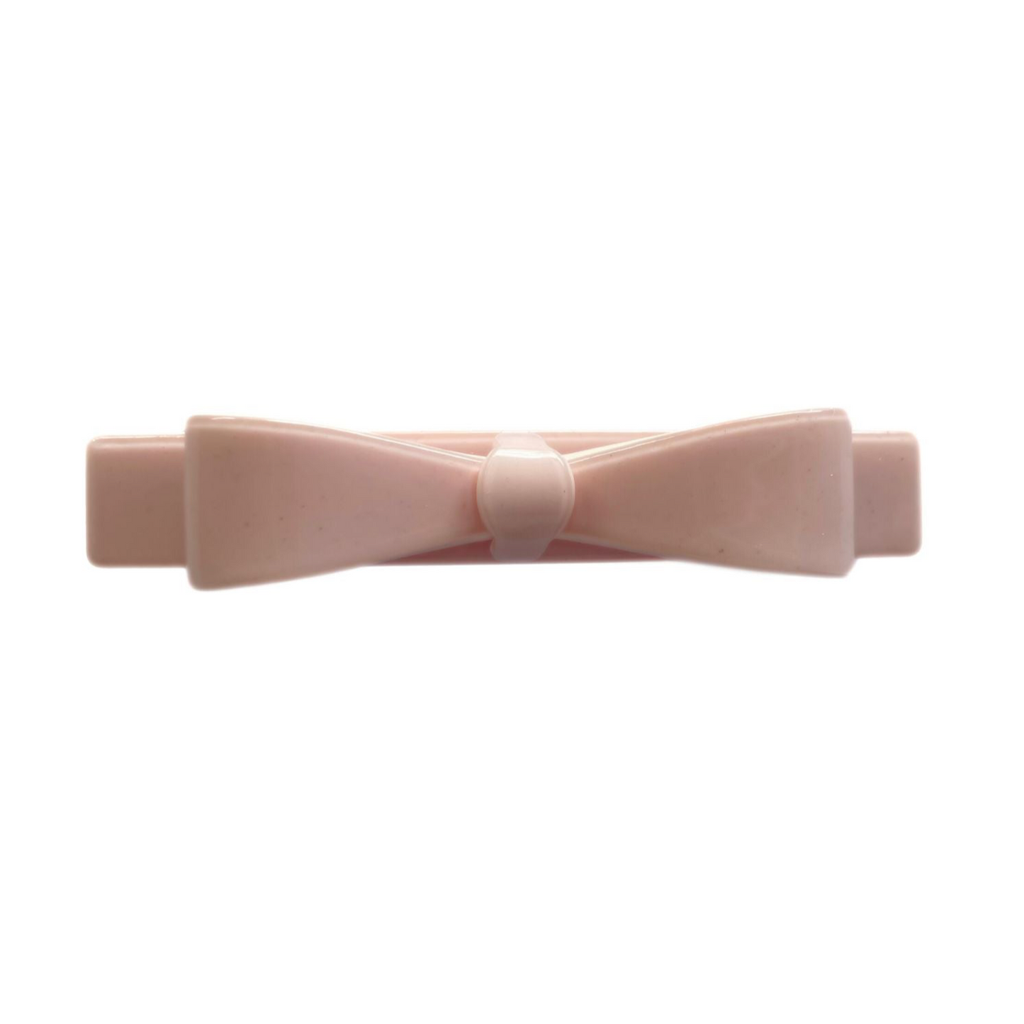 SLIM HAIR BOW BARRETTE - PINK